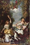 John Singleton Copley The Three Youngest Daughters of King George III oil on canvas